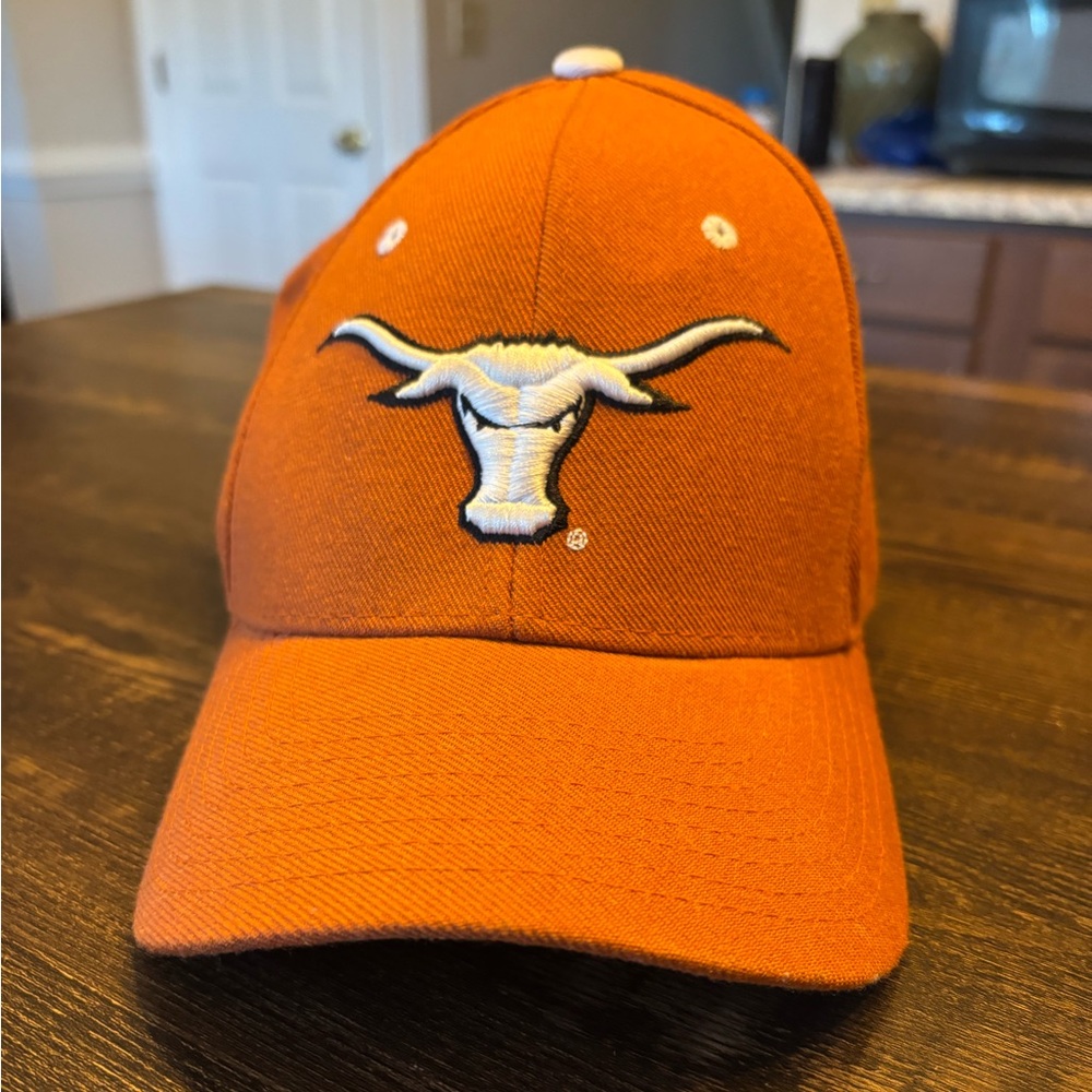 Fitted Orange Cap with Longhorn Logo